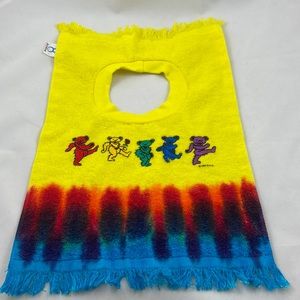 Grateful Dead Dancing Bear Baby towel bib
